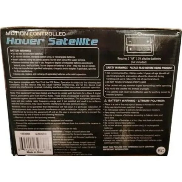 Sharper Image Motion Control Hover Satellite Built-In Sensor Tech Indoor Use 14+ - Picture 2 of 13
